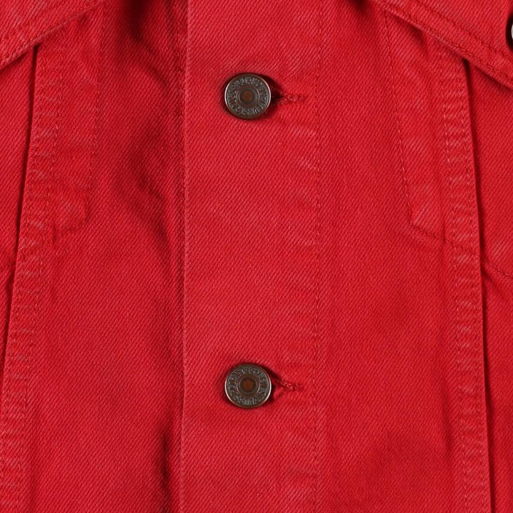 1990'S Levi's 70500-0288 Denim Jacket, Men's Size L (approx.), Vintage cotton red type Vintage Second Hand