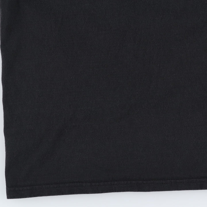 2000'S Port and Company Fire Pattern Taiyi Symbol Parody Print T-Shirt, Men's XL equivalent. cotton black type Vintage Second Hand