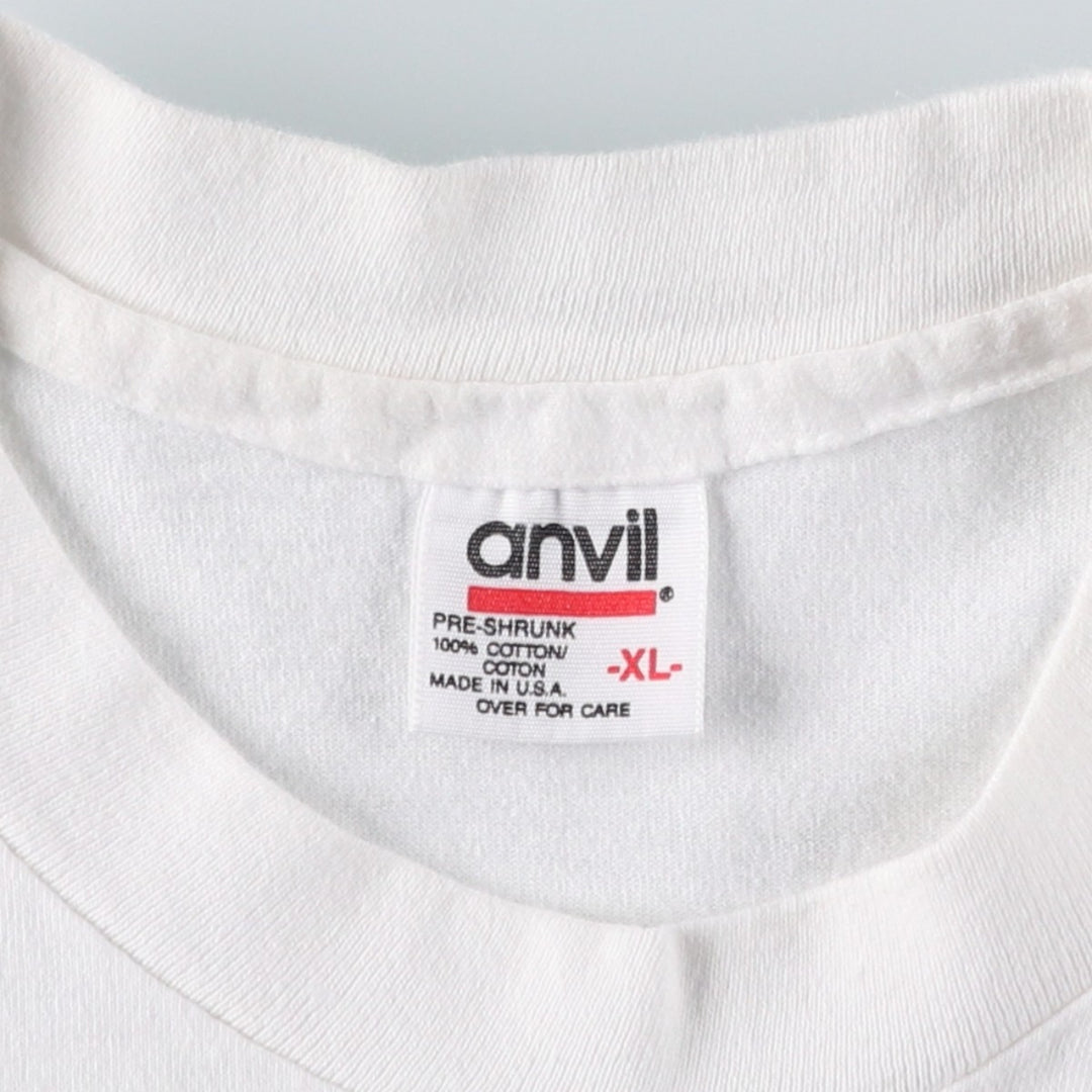 90'S Anvil Barbra Streisand Band T-Shirt, Made in USA, Men's XL equivalent, Vintage cotton white type Vintage Second Hand