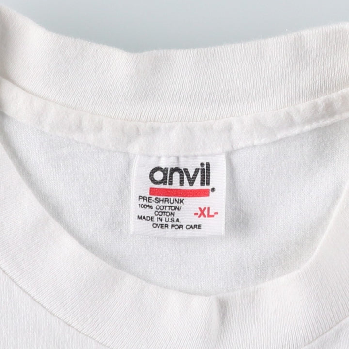 90'S Anvil Barbra Streisand Band T-Shirt, Made in USA, Men's XL equivalent, Vintage cotton white type Vintage Second Hand