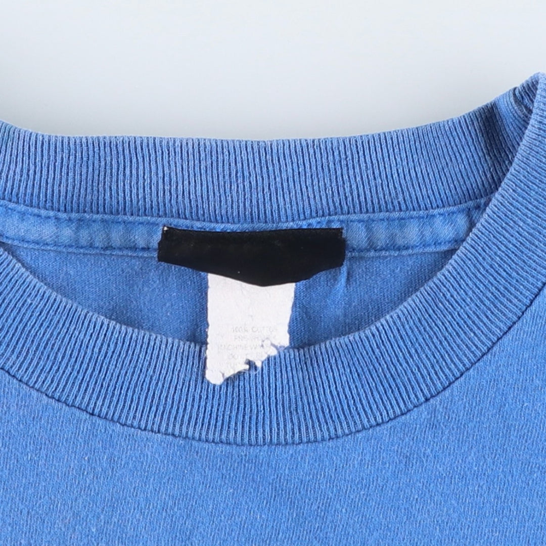 2000'S NHS Santa Cruz surf/skate t-shirt, men's size M (approx.) cotton blue type Vintage Second Hand