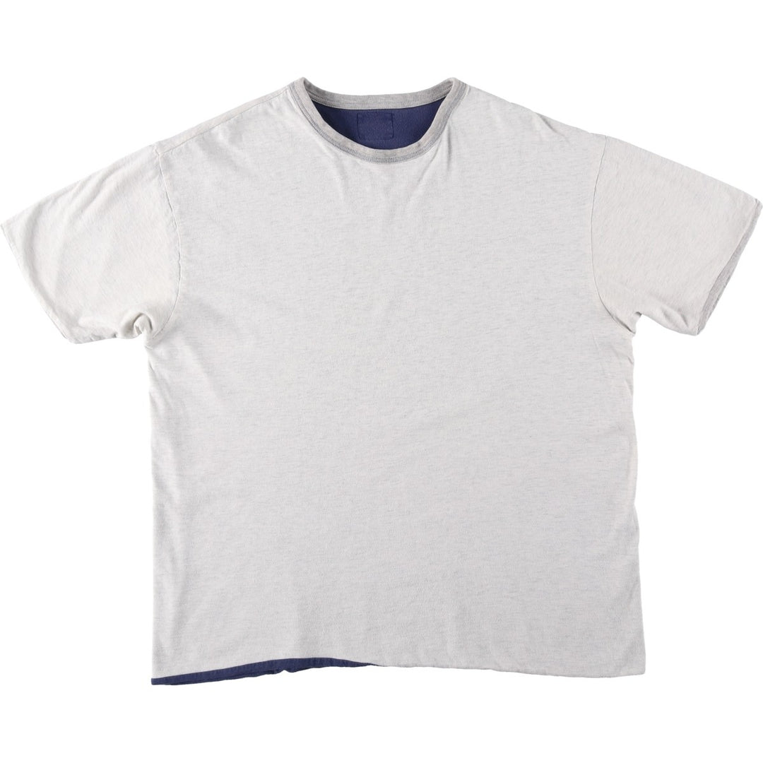 90'S Ralph Lauren Polo Sport Reversible Double-Faced Short-Sleeve Printed T-Shirt, Men's Size L (Equivalent), Vintage cotton navy blue type Vintage Second Hand
