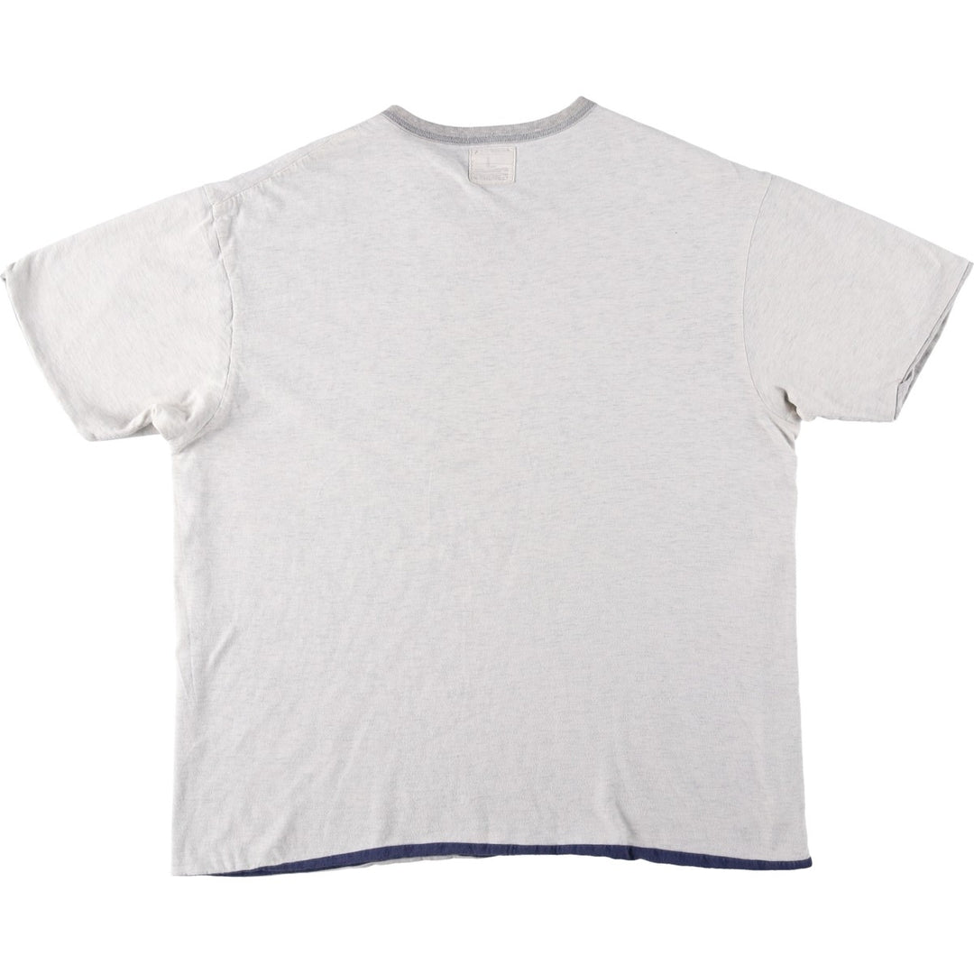 90'S Ralph Lauren Polo Sport Reversible Double-Faced Short-Sleeve Printed T-Shirt, Men's Size L (Equivalent), Vintage cotton navy blue type Vintage Second Hand