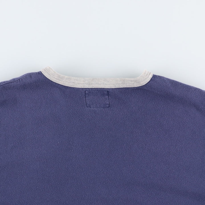 90'S Ralph Lauren Polo Sport Reversible Double-Faced Short-Sleeve Printed T-Shirt, Men's Size L (Equivalent), Vintage cotton navy blue type Vintage Second Hand