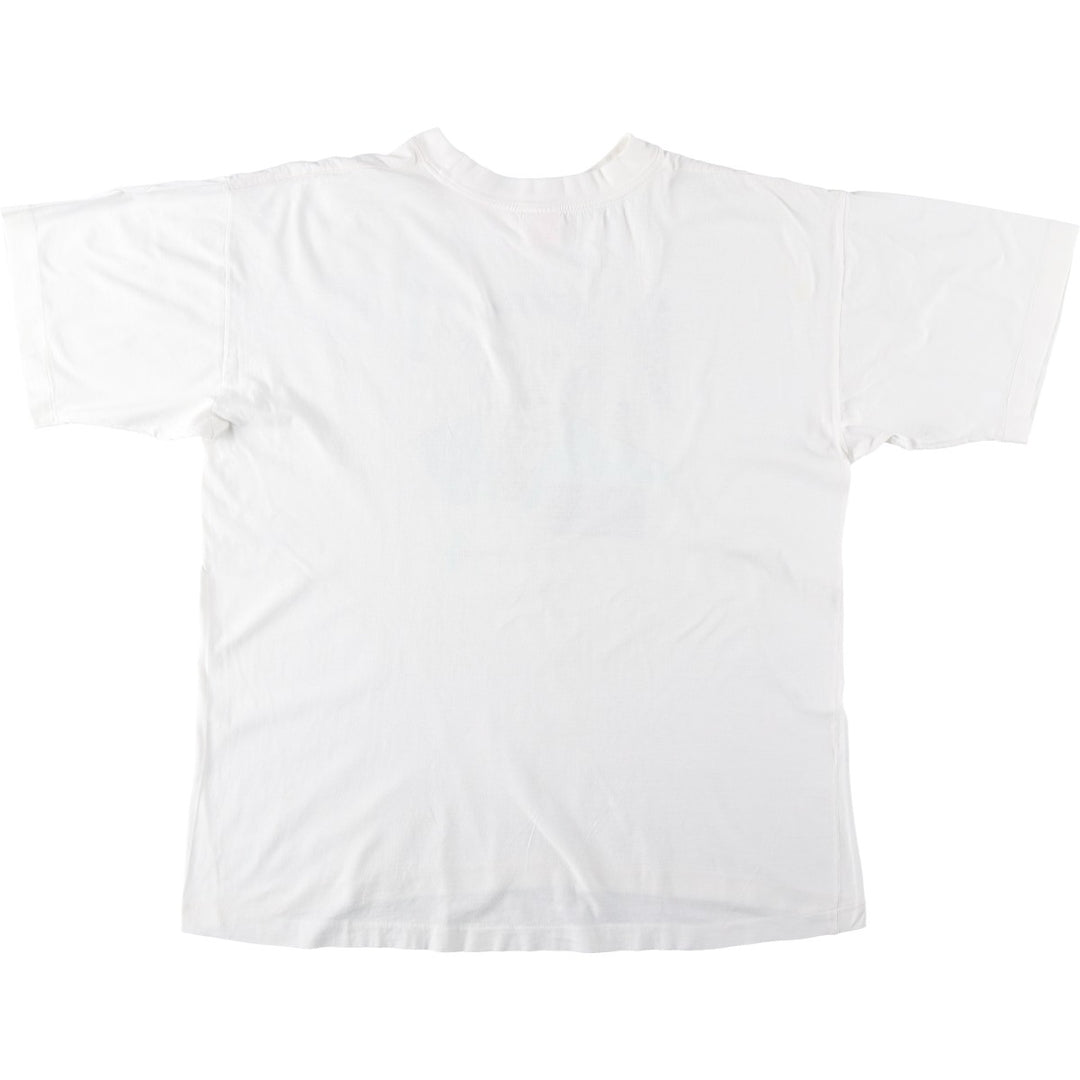 ~90'S American Style WordStar Einstein Advertising T-Shirt, Men's XL equivalent, Vintage cotton white type Vintage Second Hand