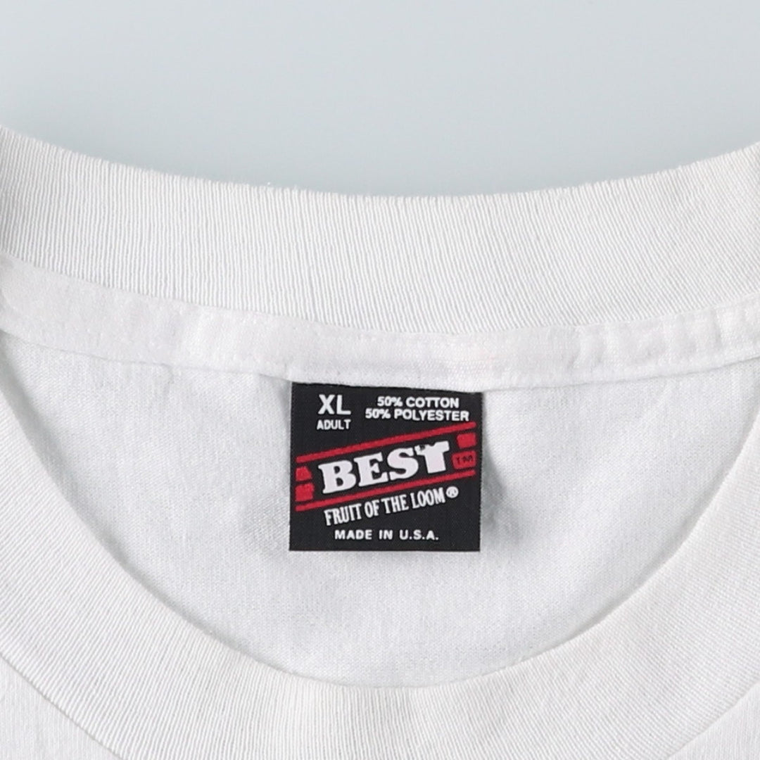 90'S Screen Stars American Red Cross Advertising T-shirt, Made in USA, Men's XL equivalent. cotton white type Vintage Second Hand