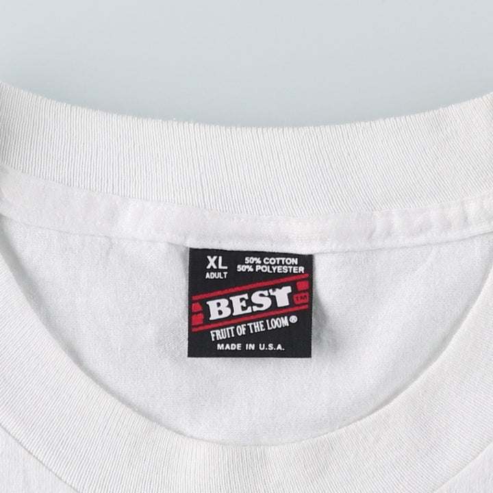 90'S Screen Stars American Red Cross Advertising T-shirt, Made in USA, Men's XL equivalent. cotton white type Vintage Second Hand