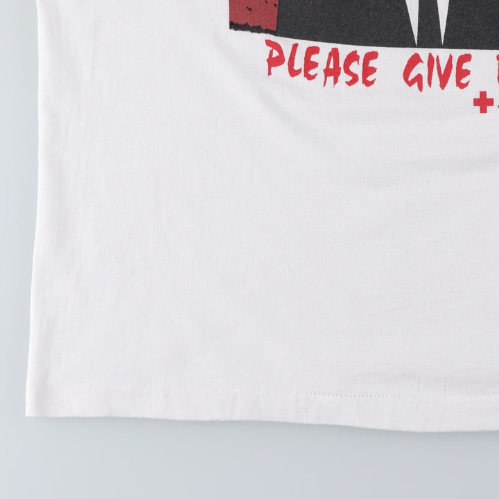 90'S Screen Stars American Red Cross Advertising T-shirt, Made in USA, Men's XL equivalent. cotton white type Vintage Second Hand