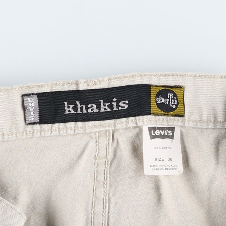 Levi's SILVER TAB KHAKIS Cargo Shorts, Men's W38 (approx.) cotton Beige type Vintage Second Hand