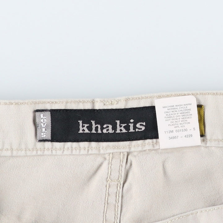 Levi's SILVER TAB KHAKIS Cargo Shorts, Men's W38 (approx.) cotton Beige type Vintage Second Hand