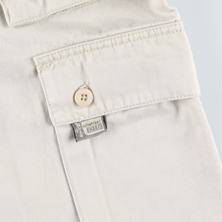 Levi's SILVER TAB KHAKIS Cargo Shorts, Men's W38 (approx.) cotton Beige type Vintage Second Hand
