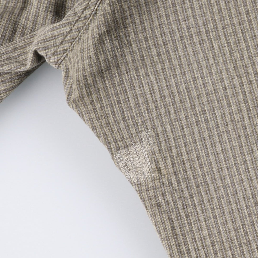 1990'S Levi's SILVER TAB Relaxed Check Pattern Cotton Pants, Made in Canada, Men's W32 (approx.), Vintage cotton Beige type Vintage Second Hand