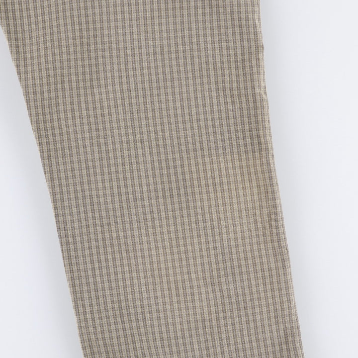 1990'S Levi's SILVER TAB Relaxed Check Pattern Cotton Pants, Made in Canada, Men's W32 (approx.), Vintage cotton Beige type Vintage Second Hand
