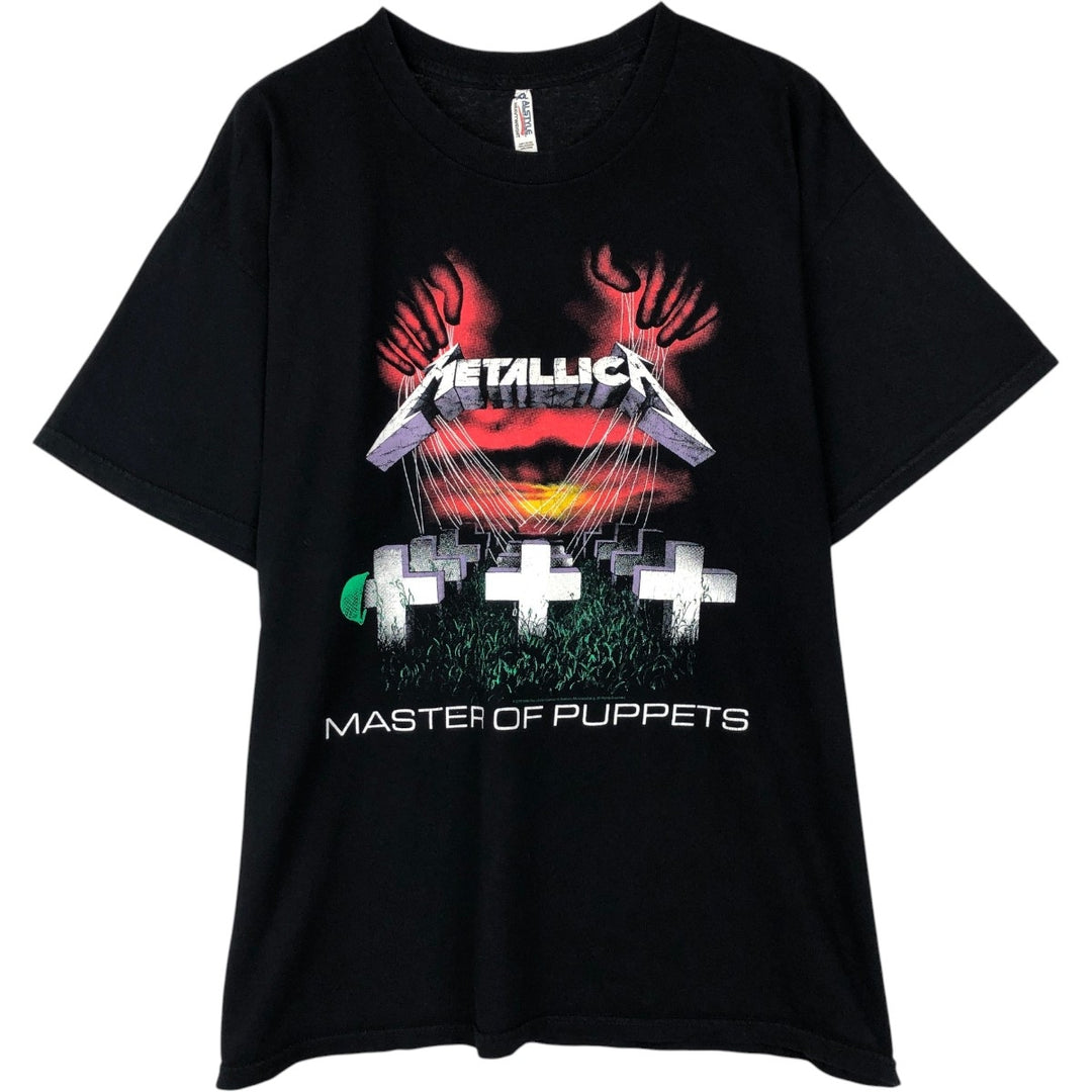 METALLICA Metallica Band T-shirt Band T Men's XL size cotton black type Vintage Second Hand