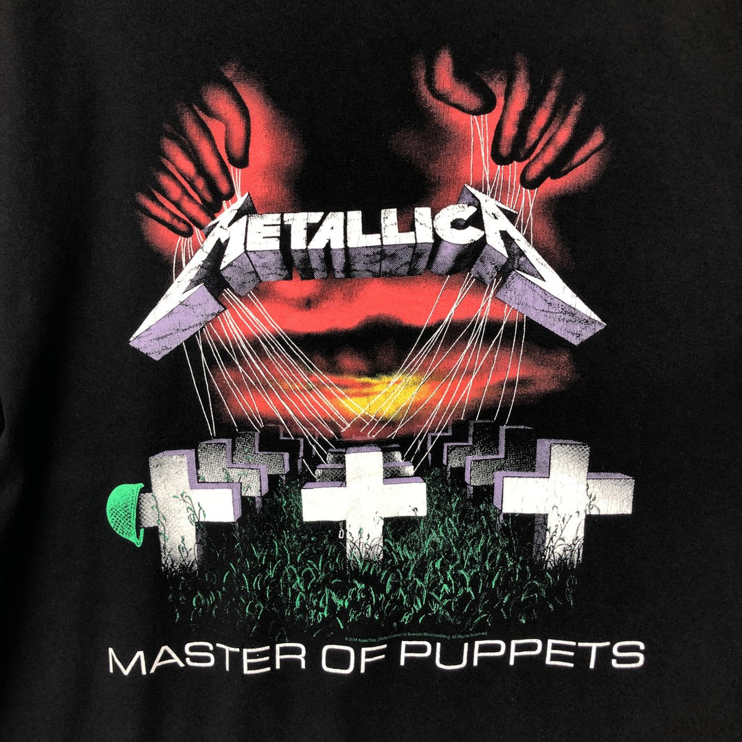 METALLICA Metallica Band T-shirt Band T Men's XL size cotton black type Vintage Second Hand