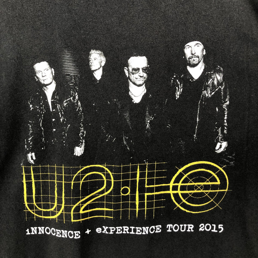 Delta U2 Band T-Shirt (Men's XL equivalent) cotton black type Vintage Second Hand