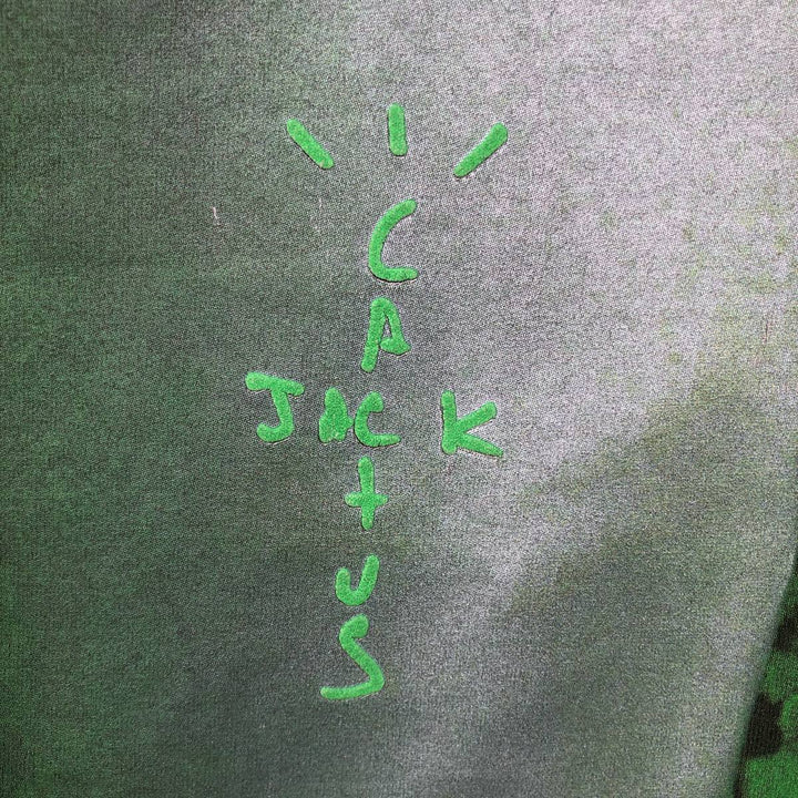 Cactus Jack TRAVIS SCOTT Tie-Dye Pattern Wrap T-Shirt (Men's Size M) cotton brown type Vintage Second Hand