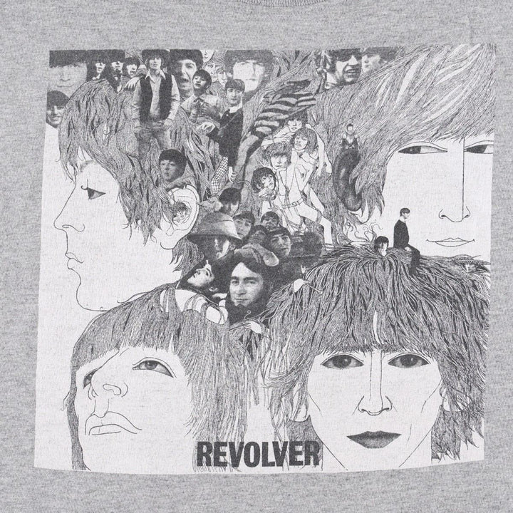 THE BEATLES Band T-shirt, Men's M size cotton gray type Vintage Second Hand
