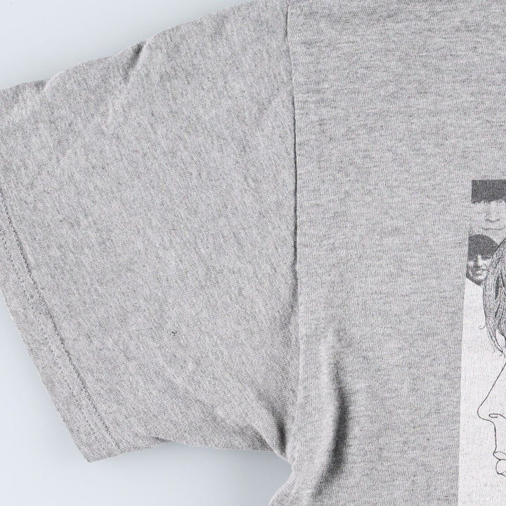 THE BEATLES Band T-shirt, Men's M size cotton gray type Vintage Second Hand