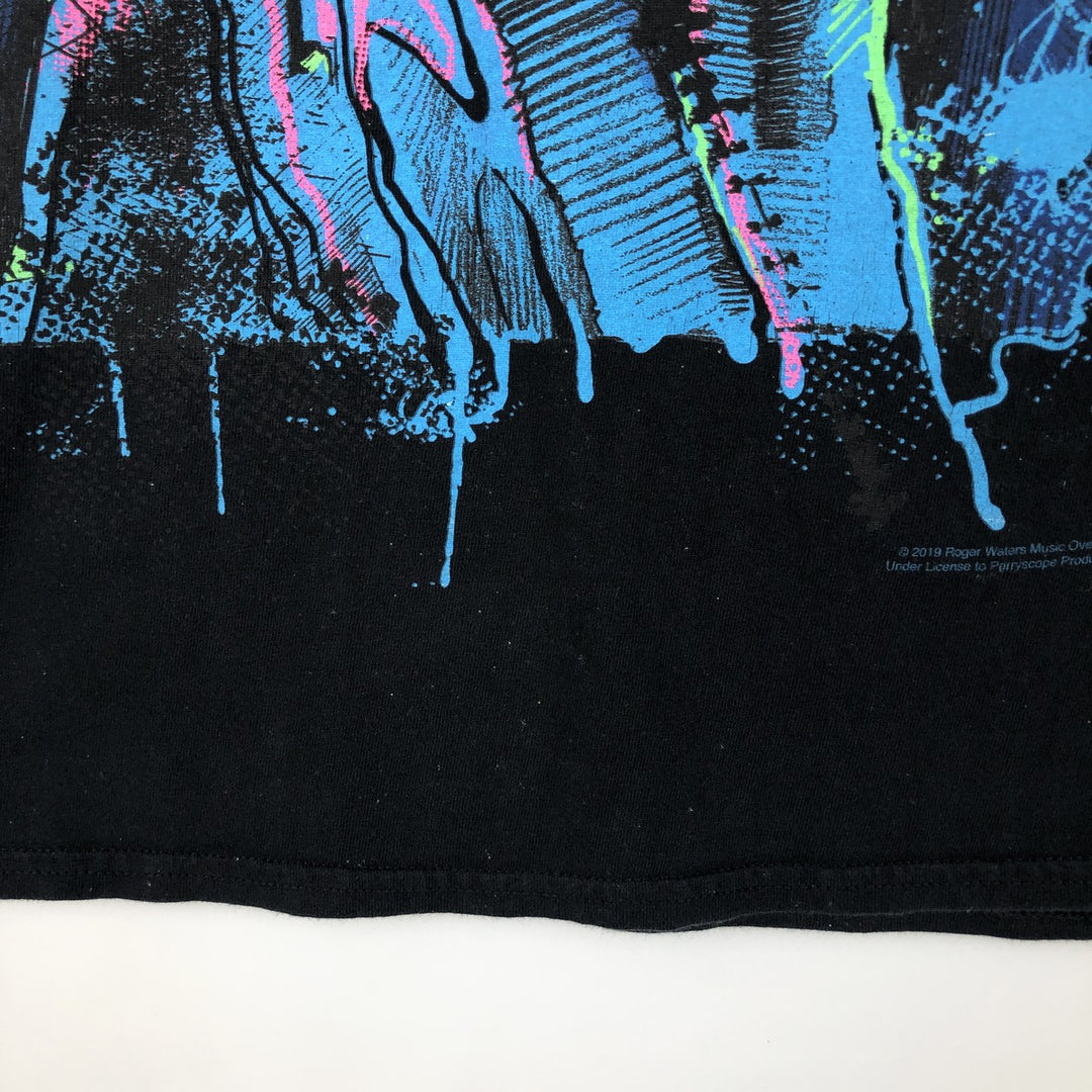 Liquid Blue Pink Floyd band t-shirt, men's size M (approx.) cotton black type Vintage Second Hand