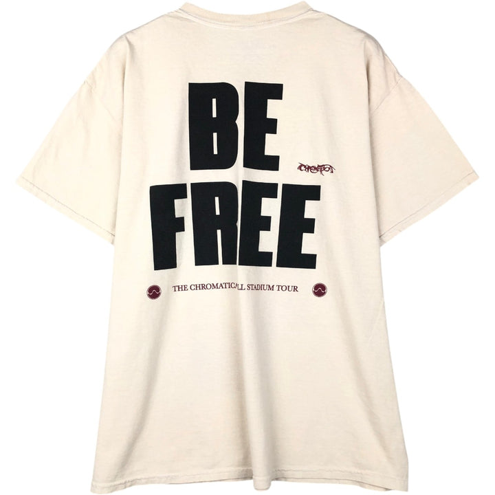 LADY GAGA band T-shirt, men's size L cotton unbleached Vintage Second Hand