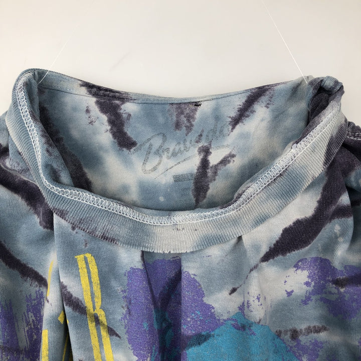 BRAVADO Guns N' Roses Tie-Dye Pattern Band T-Shirt (Men's XL equivalent) unclear Blue type light blue Vintage Second Hand