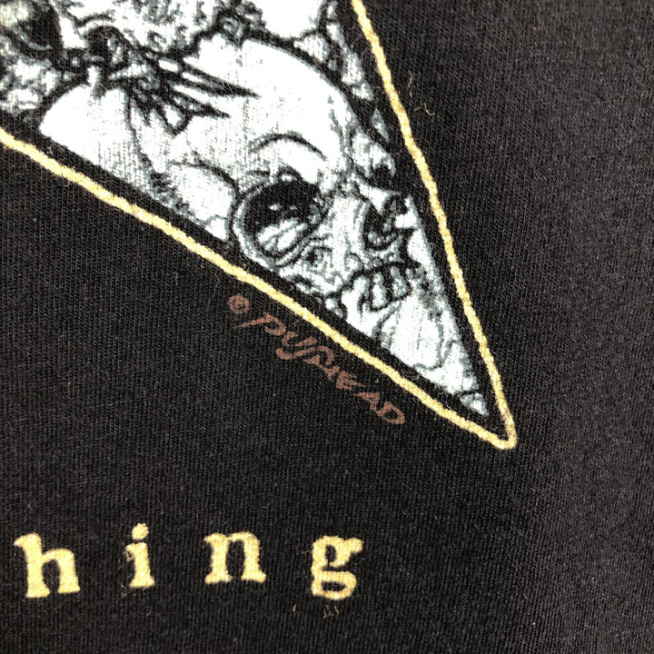METALLICA Skull Pattern Band T-shirt, Band Tee, Men's XL size unclear black type Vintage Second Hand