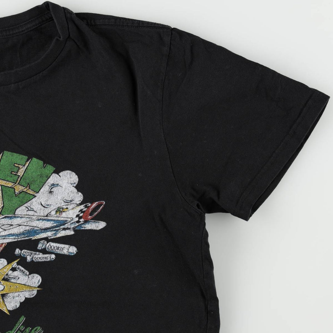 GREEN DAY Green Day Band T-shirt Band T Men's M size cotton black type Vintage Second Hand