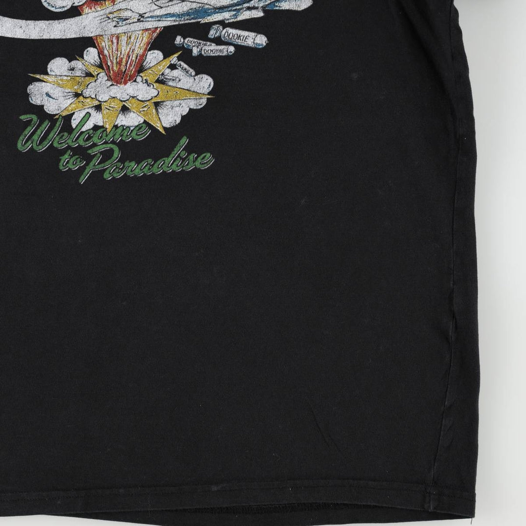 GREEN DAY Green Day Band T-shirt Band T Men's M size cotton black type Vintage Second Hand
