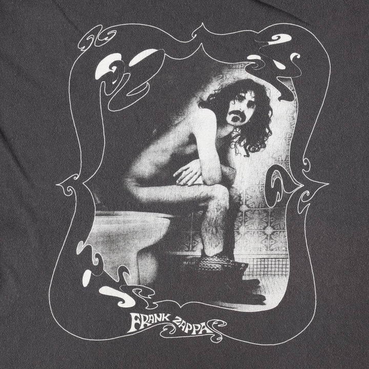 2000s-era Bay Island Frank Zappa band t-shirt, men's size XL. cotton black type Vintage Second Hand