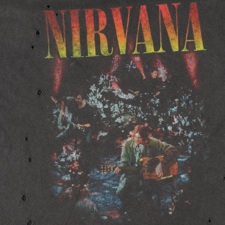 NIRVANA Nirvana Band T-shirt, Band T, Men's XL size cotton Charcoal Vintage Second Hand