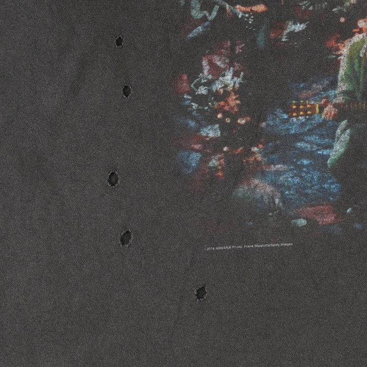 NIRVANA Nirvana Band T-shirt, Band T, Men's XL size cotton Charcoal Vintage Second Hand