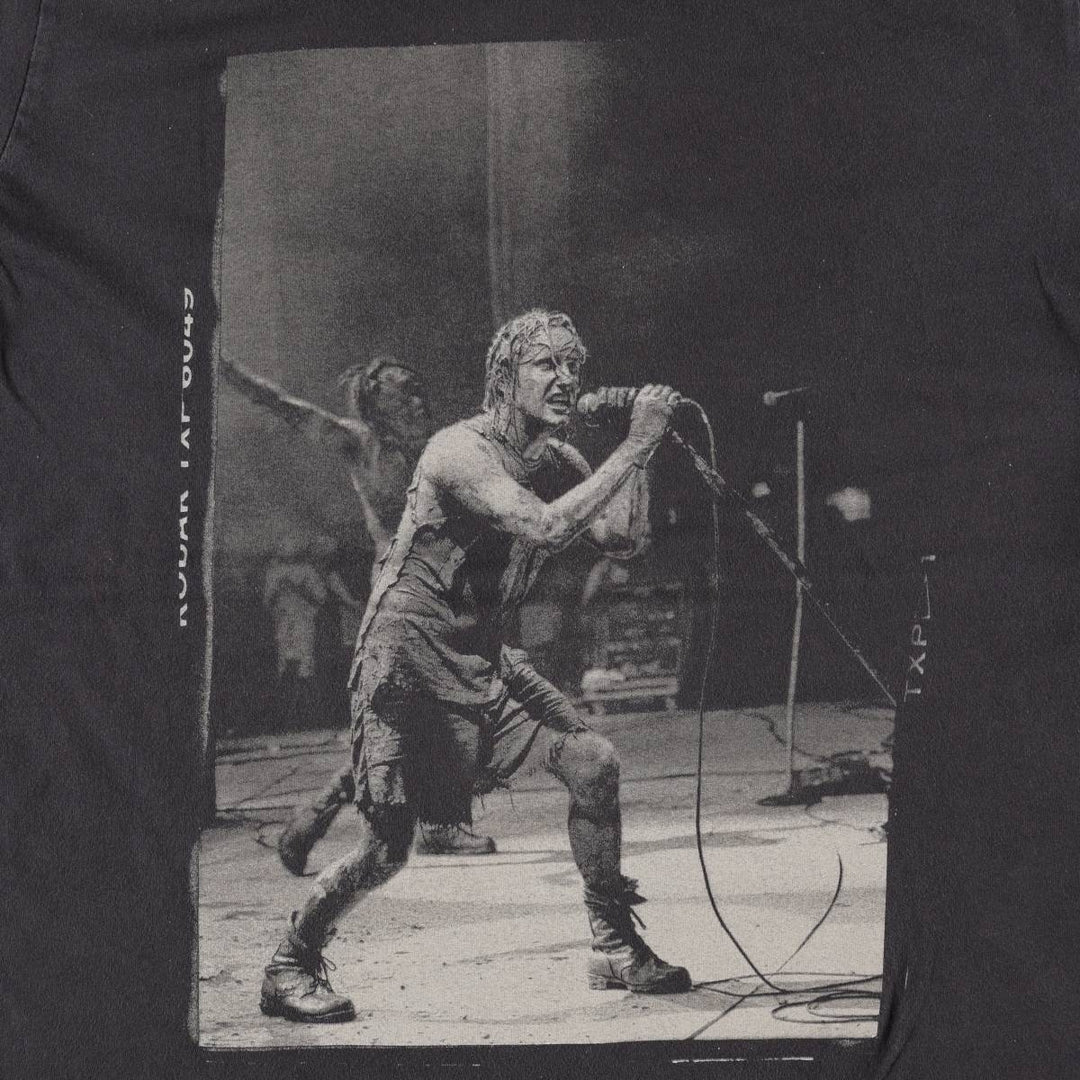 NINE INCHI NAILS Band T-shirt (Men's XL equivalent) cotton black type Vintage Second Hand