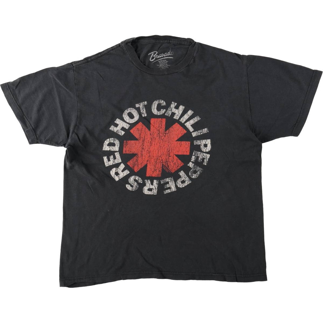 BRAVADO RED HOT CHILI PEPPERS Red Hot Chili Peppers Band T-Shirt Band Tee Men's XL cotton black type Vintage Second Hand