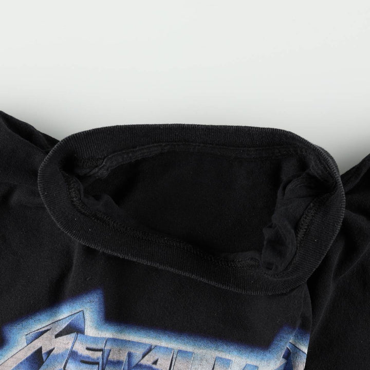 METALLICA Metallica Band T-shirt Band T Men's XL size unclear black type Vintage Second Hand