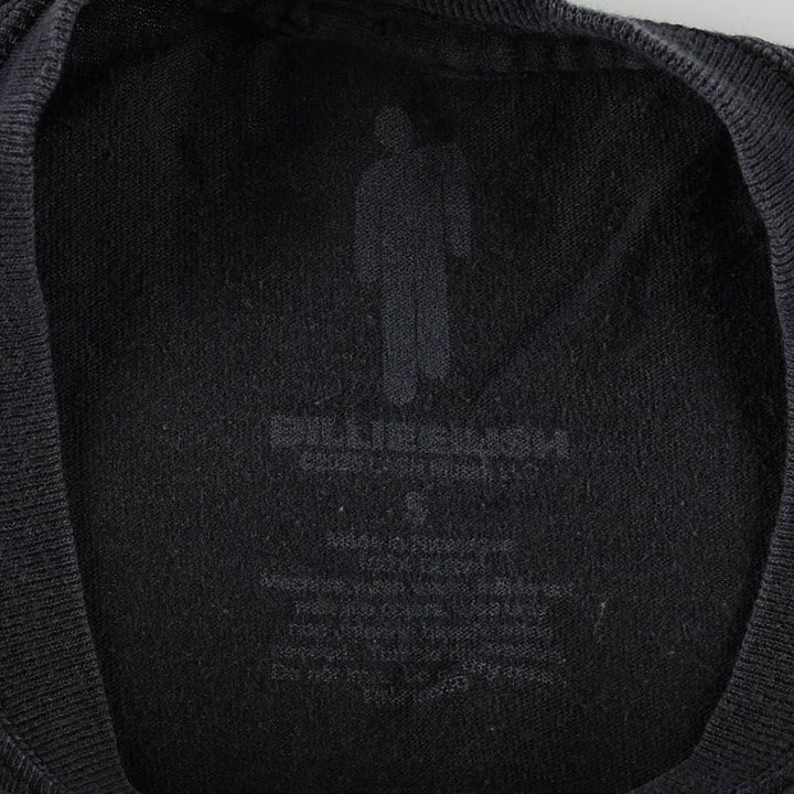 BILLIE EILISH Billie Eilish Band T-shirt Band T Men's S size cotton black type Vintage Second Hand