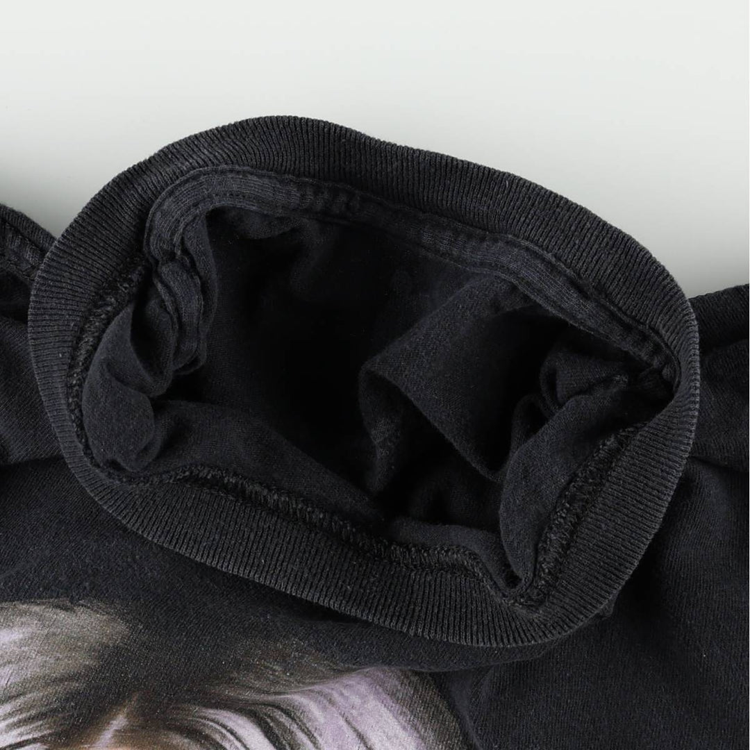 BILLIE EILISH Billie Eilish Band T-shirt Band T Men's S size cotton black type Vintage Second Hand