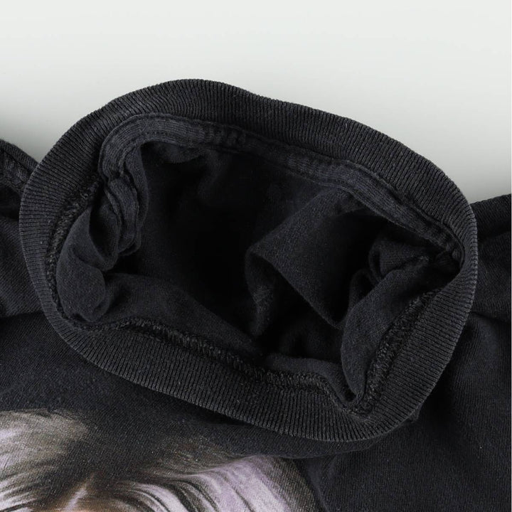 BILLIE EILISH Billie Eilish Band T-shirt Band T Men's S size cotton black type Vintage Second Hand