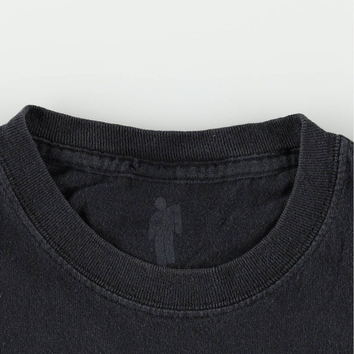 BILLIE EILISH Billie Eilish Band T-shirt Band T Men's S size cotton black type Vintage Second Hand