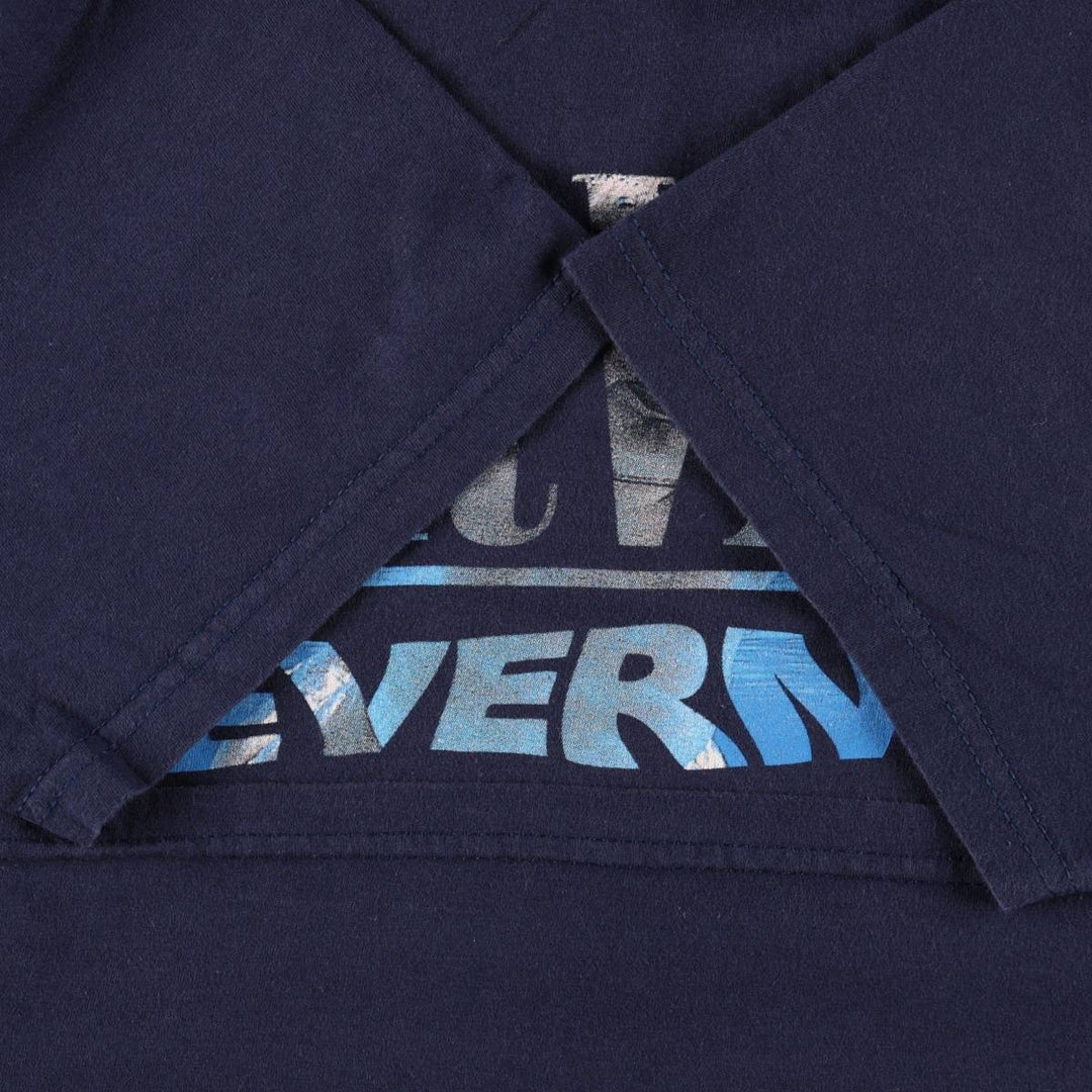 Gildan GILDAN NIRVANA Nirvana Band T-shirt Band T Men's M size cotton navy blue type Vintage Second Hand