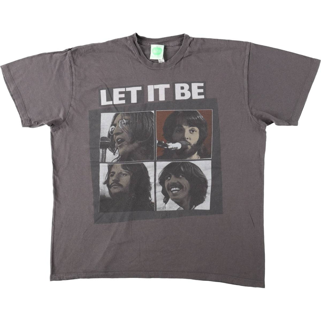 ALSTYLE THE BEATLES Band T-shirt (Men's size L) cotton Charcoal Vintage Second Hand