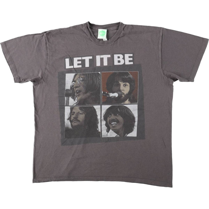 ALSTYLE THE BEATLES Band T-shirt (Men's size L) cotton Charcoal Vintage Second Hand