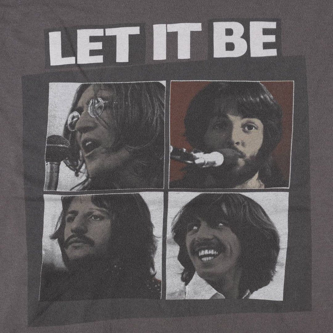 ALSTYLE THE BEATLES Band T-shirt (Men's size L) cotton Charcoal Vintage Second Hand