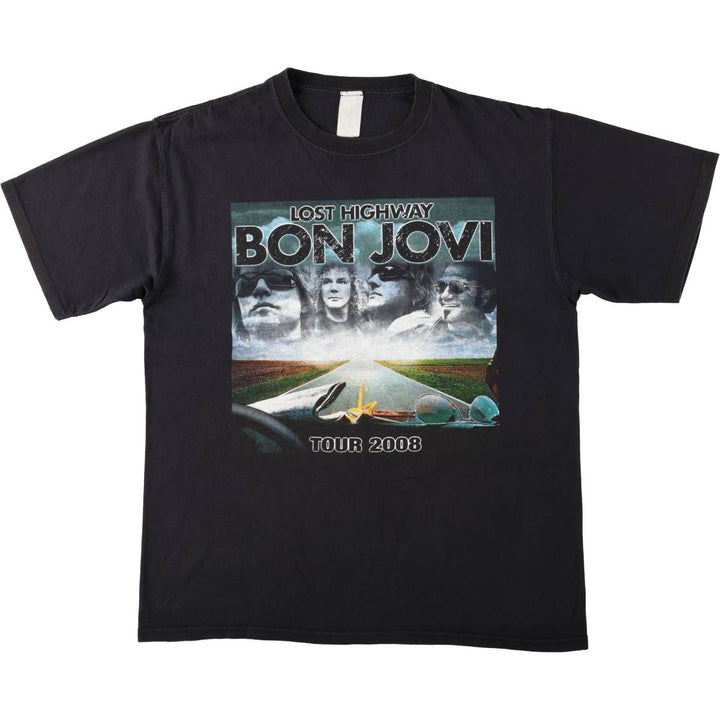 2000'S Bon Jovi band t-shirt, men's size XL equivalent. unclear black type Vintage Second Hand