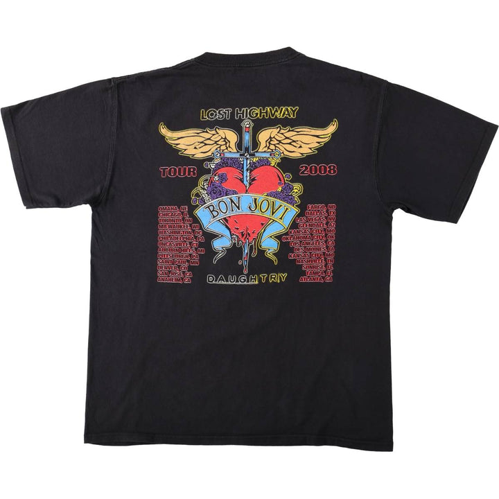 2000'S Bon Jovi band t-shirt, men's size XL equivalent. unclear black type Vintage Second Hand