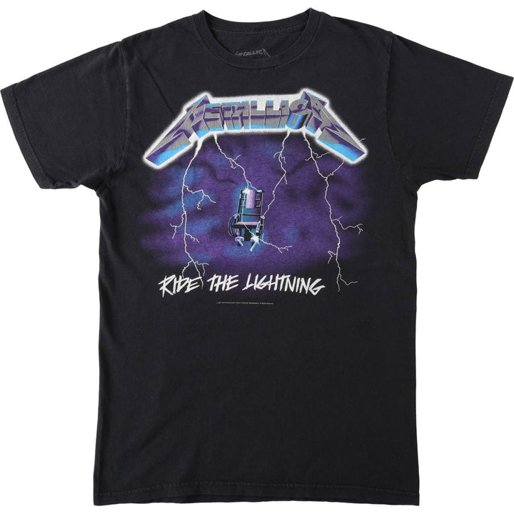 00'S METALLICA Band T-shirt, Band T, Men's M size cotton black type Vintage Second Hand