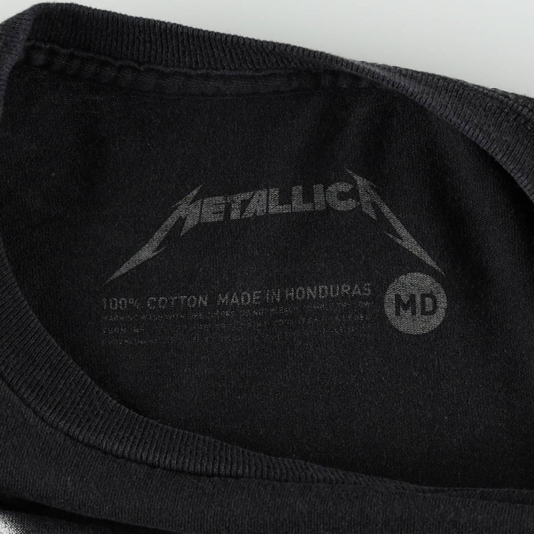 00'S METALLICA Band T-shirt, Band T, Men's M size cotton black type Vintage Second Hand