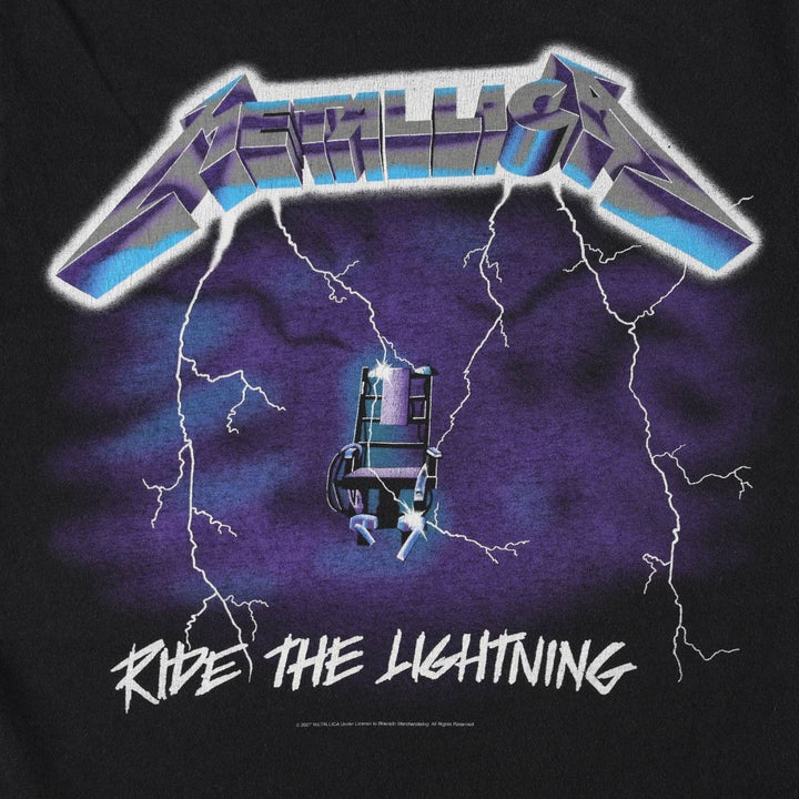 00'S METALLICA Band T-shirt, Band T, Men's M size cotton black type Vintage Second Hand
