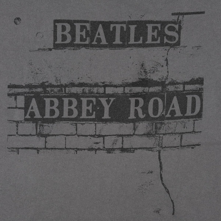 2000'S THE BEATLES ABBEY ROAD Band T-shirt, Men's XL equivalent. cotton Charcoal Vintage Second Hand