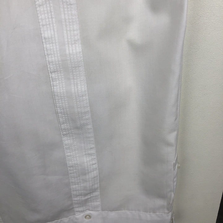 The Havanera Co. Short-Sleeve Open-Collar Mexican Shirt, Cuban Shirt, Boxy Shirt, Men's Size M polyester white type Vintage Second Hand